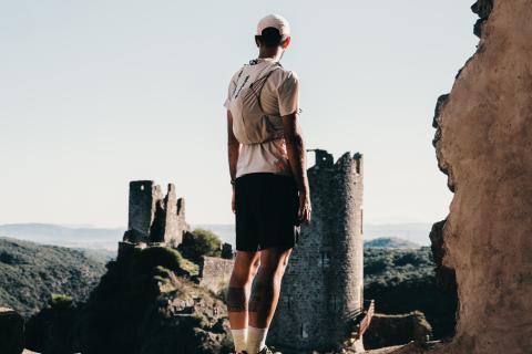 Aurélien Sanchez, ultra-trailer, à l'assaut des Forteresses royales du Languedoc.
