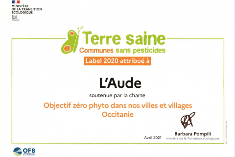 DIPLOME LABEL TERRE SAINE AUDE