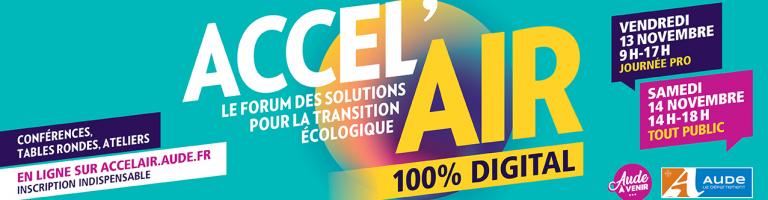 Accel'air 2020 : le forum des solutions pour la transition écologique