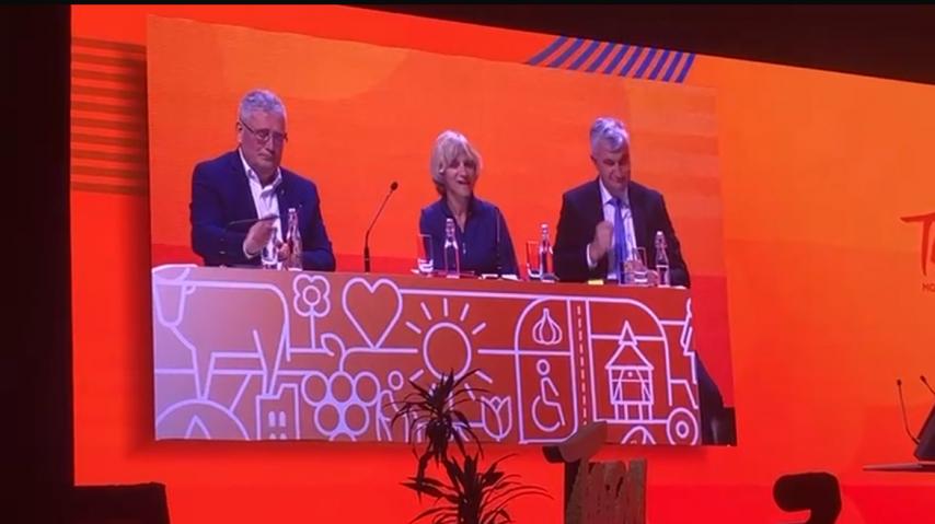 Hélène Sandragné, présidente du conseil départemental de l'Aude aux Assises des Départements de France