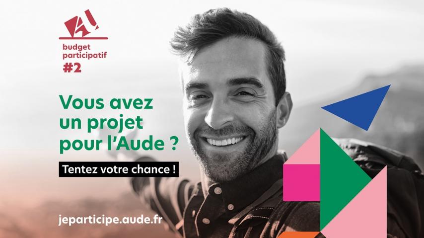 Visuel du bduget participatif 2 du Département de l'Aude